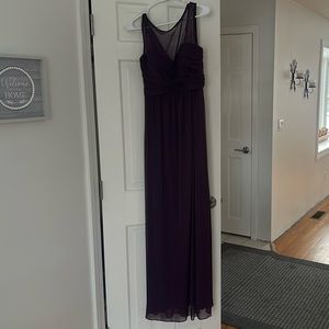 David's Bridal Purple Maxi Dress